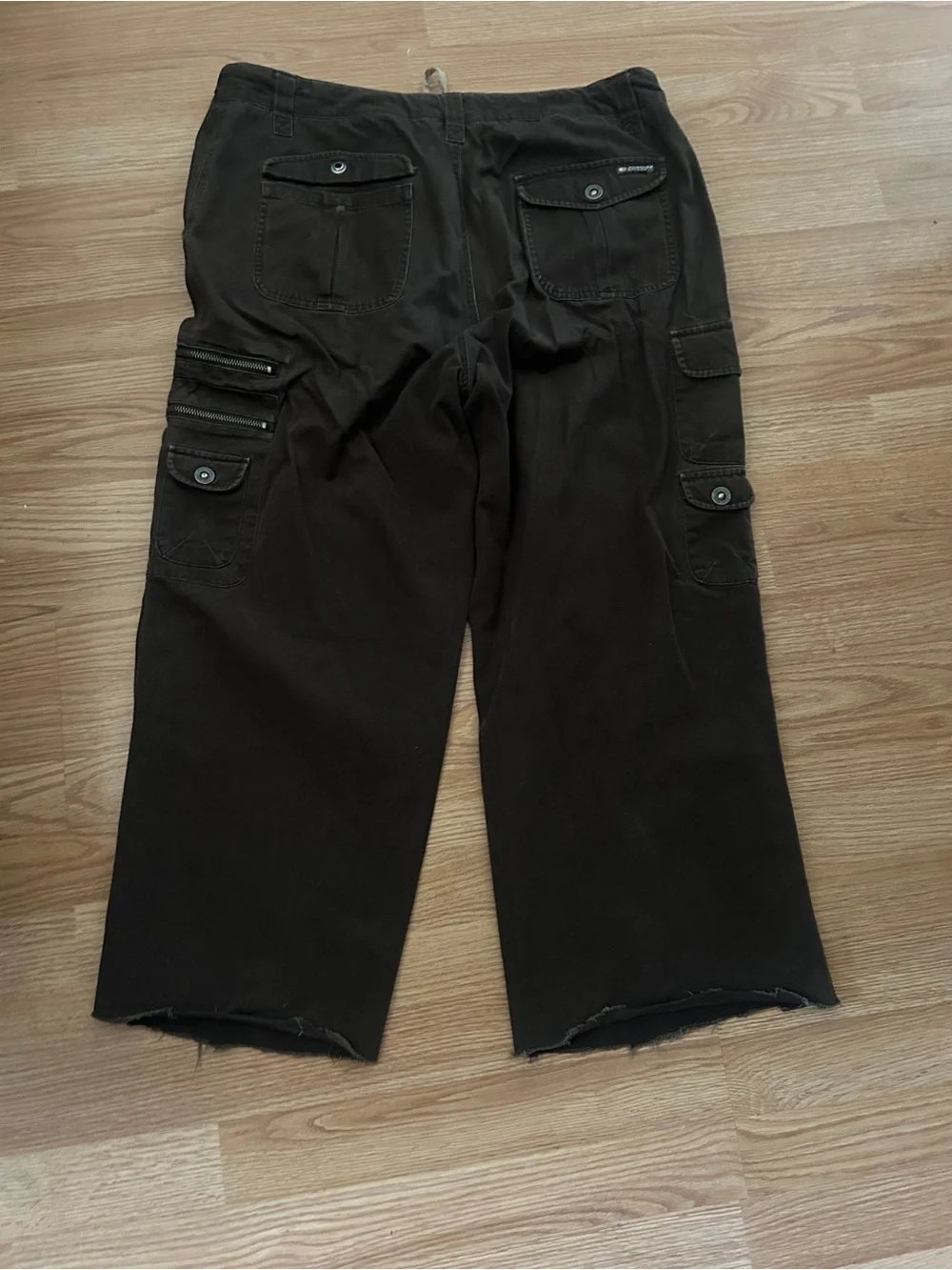 Point Zero Men's Brown Cargo Pants with Multi-Pocket Utility
